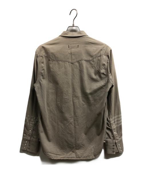 Wrangler（ラングラー）Wrangler (ラングラー) RHC Ron Herman (アールエイチシー ロンハーマン) ウエスタンシャツ ベージュ サイズ:Ｌの古着・服飾アイテム