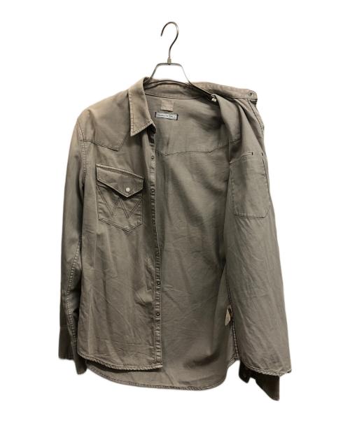 Wrangler（ラングラー）Wrangler (ラングラー) RHC Ron Herman (アールエイチシー ロンハーマン) ウエスタンシャツ ベージュ サイズ:Ｌの古着・服飾アイテム
