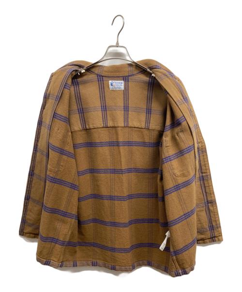 ALASKAN（アラスカン）ALASKAN (アラスカン) チェックシャツ ブラウン サイズ:Lの古着・服飾アイテム