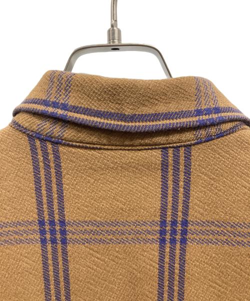 ALASKAN（アラスカン）ALASKAN (アラスカン) チェックシャツ ブラウン サイズ:Lの古着・服飾アイテム