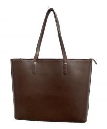 万双（マンソウ）の古着「ブライドルトートバッグ」｜ブラウン