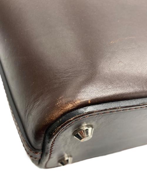 万双（マンソウ）万双 (マンソウ) ブライドルトートバッグ ブラウンの古着・服飾アイテム