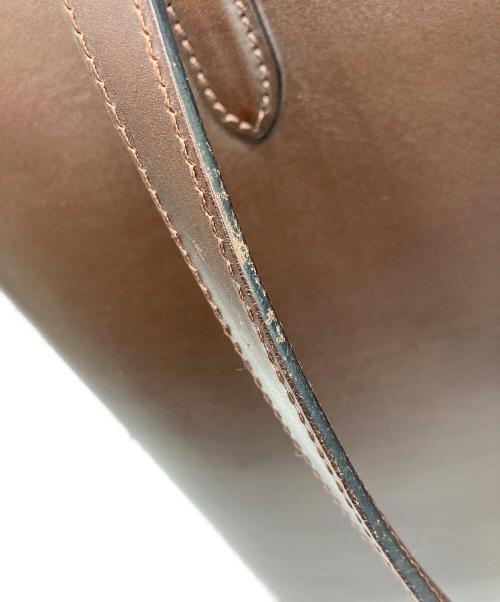 万双（マンソウ）万双 (マンソウ) ブライドルトートバッグ ブラウンの古着・服飾アイテム