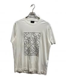 EMPORIO ARMANI（エンポリオ アルマーニ）の古着「刺繍Tシャツ」｜ホワイト