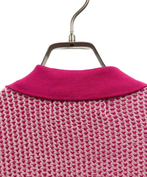 gim context（ジムコンテキスト）gim context (ジムコンテキスト) Honeycomb Open Collar Shirts ピンク サイズ:Mの古着・服飾アイテム