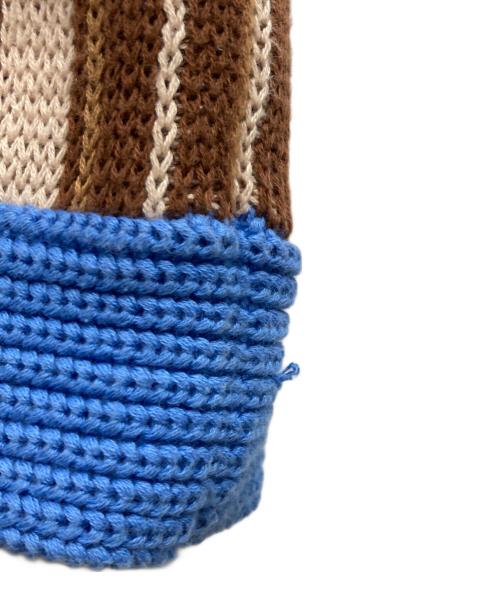 KIDSUPER STUDIOS（キッドスーパーストュディオス）KIDSUPER STUDIOS (キッドスーパーストュディオス) ニットベスト ブラウン サイズ:Lの古着・服飾アイテム