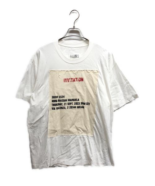 MM6 Maison Margiela（エムエムシックスメゾンマルジェラ）MM6 Maison Margiela (エムエムシックスメゾンマルジェラ) INVITATION Tシャツ ホワイト サイズ:Sの古着・服飾アイテム