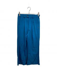 glamb（グラム）の古着「Flare Wide Slacks」｜ブルー