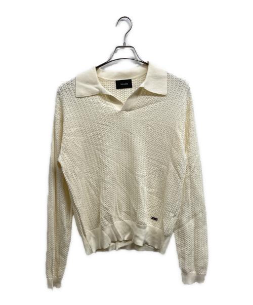 DELUXE（デラックス）Deluxe (デラックス) GATSBYニットポロシャツ アイボリー サイズ:Mの古着・服飾アイテム