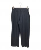 A + TOKYOエープラス トウキョウ）の古着「Tech wool ワイドストレートスラックス」｜ネイビー