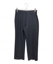 A + TOKYO（エープラス トウキョウ）の古着「Tech wool ワイドストレートスラックス」｜ネイビー