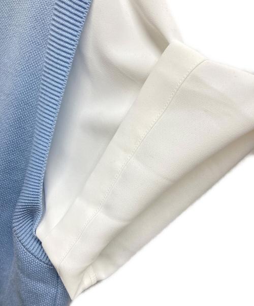 CULLNI（クルニ）CULLNI (クルニ) ニットレイヤードシャツ ブルー サイズ:2の古着・服飾アイテム