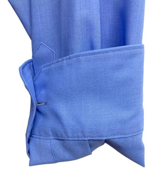 THE TOKYO（ザトーキョー）THE TOKYO (ザトーキョー) Active Washable Wool Band Collar L/S Shirt ブルー サイズ:48の古着・服飾アイテム