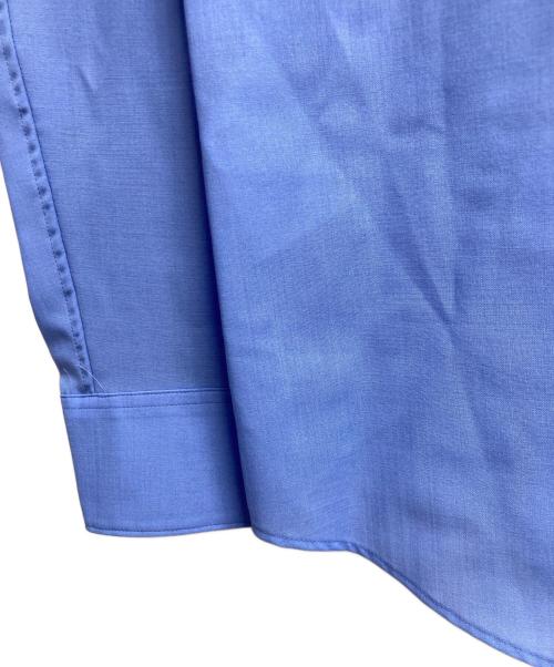 THE TOKYO（ザトーキョー）THE TOKYO (ザトーキョー) Active Washable Wool Band Collar L/S Shirt ブルー サイズ:48の古着・服飾アイテム