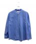 THE TOKYO（ザトーキョー）の古着「Active Washable Wool Band Collar L/S Shirt」｜ブルー