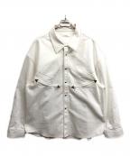 Knuth Marfクヌースマーフ）の古着「western leather shirt」｜ホワイト