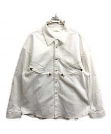Knuth Marf（クヌースマーフ）の古着「western leather shirt」｜ホワイト