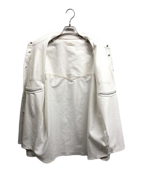 Knuth Marf（クヌースマーフ）KNUTH MARF (クヌースマーフ) western leather shirt ホワイト サイズ:Freeの古着・服飾アイテム