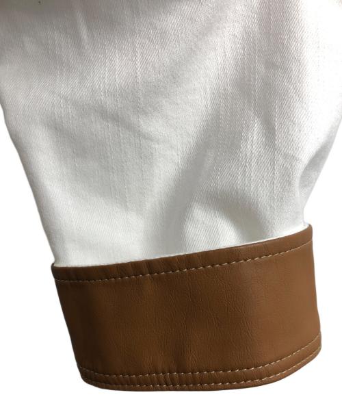 Knuth Marf（クヌースマーフ）KNUTH MARF (クヌースマーフ) western leather shirt ホワイト サイズ:Freeの古着・服飾アイテム