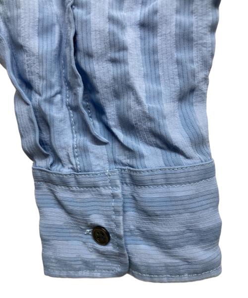 TOGA VIRILIS（トーガ ビリリース）TOGA VIRILIS (トーガ ビリリース) レーヨンフリルシャツ ブルー サイズ:46の古着・服飾アイテム