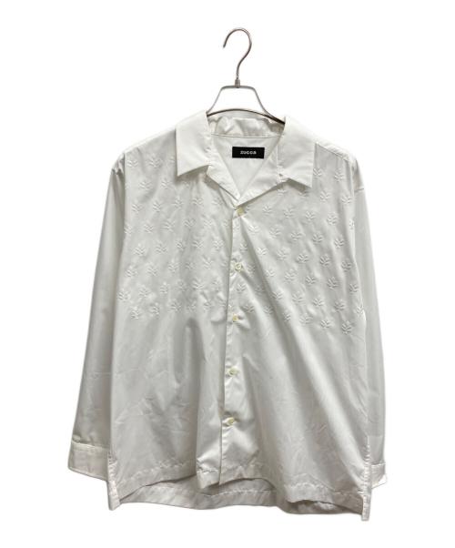 ZUCCA（ズッカ）ZUCCA (ズッカ) オープンカラーシャツ ホワイト サイズ:Mの古着・服飾アイテム