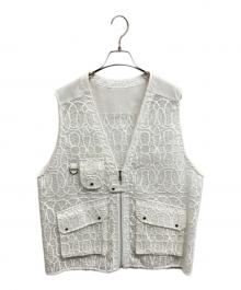 PUBLIC TOKYO（パブリックトウキョウ）の古着「エンブロイダリーポケッツジレ」｜ホワイト