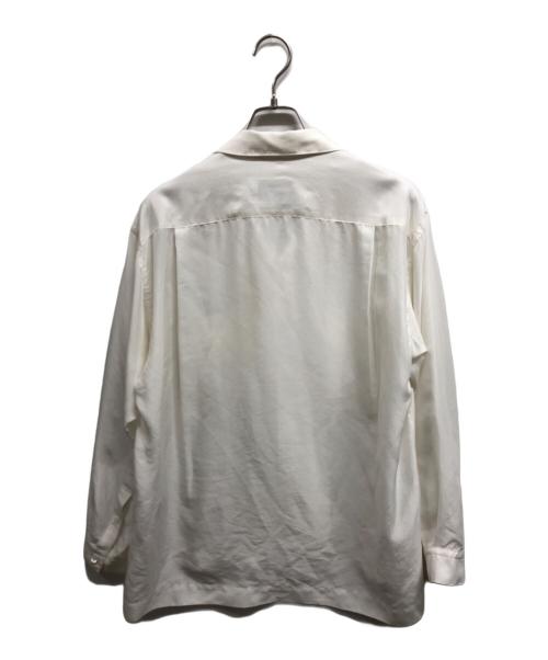 TOMORROW LAND（トゥモローランド）TOMORROW LAND (トゥモローランド) シルク オープンカラー ダブルポケット ロングスリーブシャツ ホワイト サイズ:Sの古着・服飾アイテム