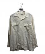FACTOTUMファクトタム）の古着「Poplin Square Hem Shirt」｜ホワイト