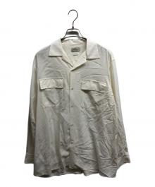 FACTOTUM（ファクトタム）の古着「Poplin Square Hem Shirt」｜ホワイト