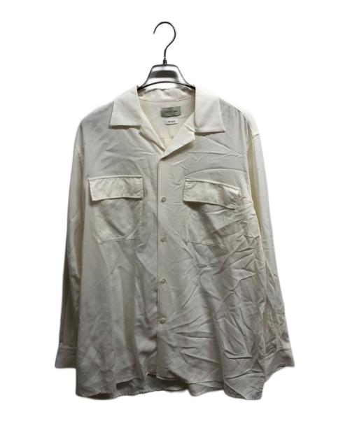 FACTOTUM（ファクトタム）FACTOTUM (ファクトタム) Poplin Square Hem Shirt ホワイト サイズ:46の古着・服飾アイテム