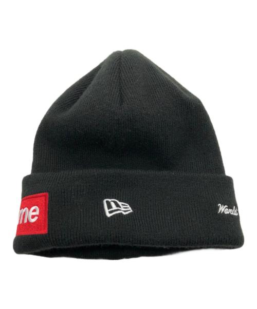 SUPREME（シュプリーム）Supreme (シュプリーム) New Era (ニューエラ) ニット帽 ブラックの古着・服飾アイテム