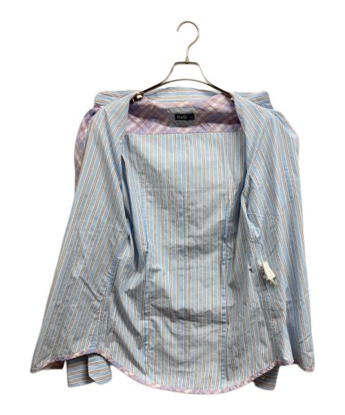 DOLCE & GABBANA（ドルチェ＆ガッバーナ）DOLCE & GABBANA (ドルチェ＆ガッバーナ) ストライプシャツ ブルー サイズ:48の古着・服飾アイテム