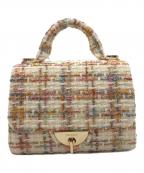 CELFORDセルフォード）の古着「ツイードミニハンドバッグ」｜ベージュ