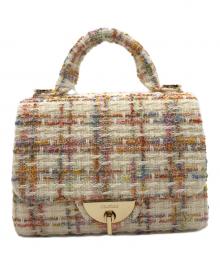 CELFORD（セルフォード）の古着「ツイードミニハンドバッグ」｜ベージュ