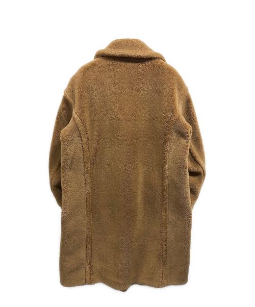 LE CIEL BLEU（ルシェルブルー）LE CIEL BLEU (ルシェルブルー) シアリング ボアフリース ダブルコート ベージュ サイズ:36の古着・服飾アイテム