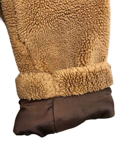 LE CIEL BLEU（ルシェルブルー）LE CIEL BLEU (ルシェルブルー) シアリング ボアフリース ダブルコート ベージュ サイズ:36の古着・服飾アイテム