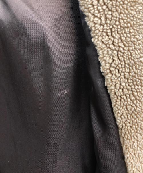 LE CIEL BLEU（ルシェルブルー）LE CIEL BLEU (ルシェルブルー) シアリング ボアフリース ダブルコート ベージュ サイズ:36の古着・服飾アイテム