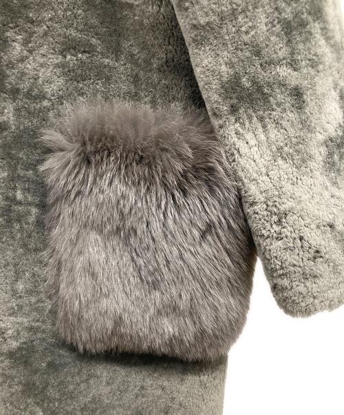 Diagram（ダイアグラム）Diagram (ダイアグラム) ムートンボアコート グレー サイズ:34の古着・服飾アイテム