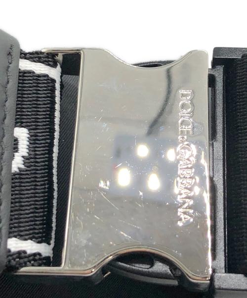 DOLCE & GABBANA（ドルチェ＆ガッバーナ）DOLCE & GABBANA (ドルチェ＆ガッバーナ) ナイロンウエストバッグ ブラックの古着・服飾アイテム