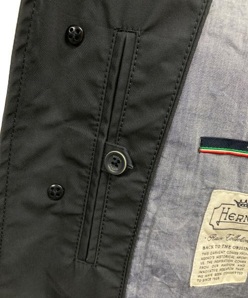 HERNO（ヘルノ）HERNO (ヘルノ) バルカラーコート ブラック サイズ:44の古着・服飾アイテム