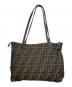 FENDI (フェンディ) ズッカ柄ハンドバッグ ブラウン：15000円