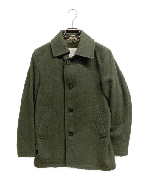 MACKINTOSH PHILOSOPHY（マッキントッシュ フィロソフィー）MACKINTOSH PHILOSOPHY (マッキントッシュ フィロソフィー) ウールショップコート カーキ サイズ:36の古着・服飾アイテム
