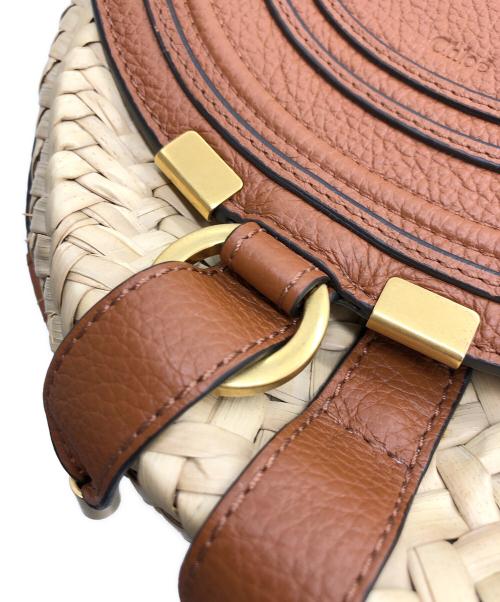 Chloe（クロエ）Chloe (クロエ) マーシーラフィアクロスボディバッグ ブラウンの古着・服飾アイテム