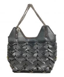 STELLA McCARTNEY（ステラマッカートニー）の古着「mini Wovenチェーンハンドルバッグ」｜ブラック