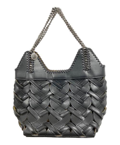 STELLA McCARTNEY（ステラマッカートニー）STELLA McCARTNEY (ステラマッカートニー) mini Wovenチェーンハンドルバッグ ブラックの古着・服飾アイテム