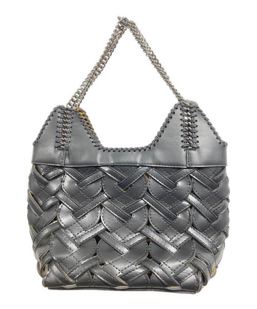 STELLA McCARTNEY（ステラマッカートニー）STELLA McCARTNEY (ステラマッカートニー) mini Wovenチェーンハンドルバッグ ブラックの古着・服飾アイテム