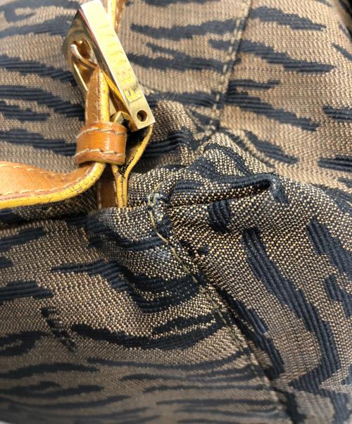 FENDI（フェンディ）FENDI (フェンディ) ゼブラ柄バックパック ブラウンの古着・服飾アイテム