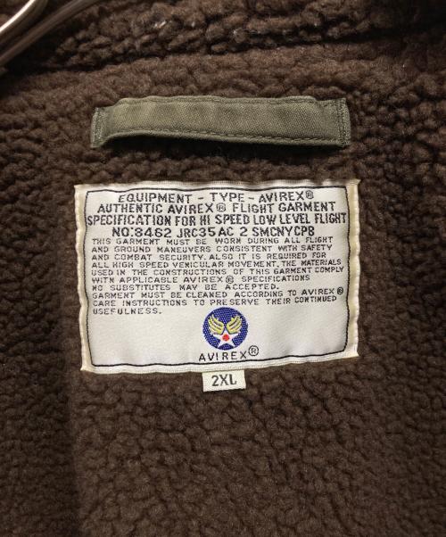 AVIREX（アヴィレックス）AVIREX (アヴィレックス) B-15A コマーシャル フライトジャケット カーキ サイズ:2XLの古着・服飾アイテム