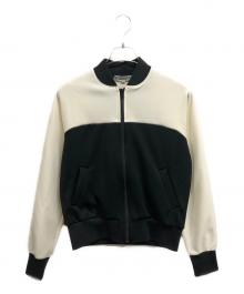 COMME des GARCONS（コムデギャルソン）の古着「バイカラートラックジャージジャケット」｜ブラック×ホワイト