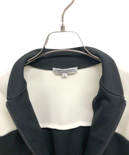 COMME des GARCONS（コムデギャルソン）COMME des GARCONS (コムデギャルソン) バイカラートラックジャージジャケット ブラック×ホワイト サイズ:Lの古着・服飾アイテム